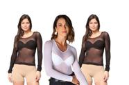 Kit com 3 Segundas Pele Manga Longa Fio40 Selene Feminina