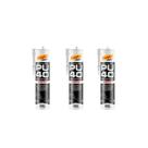 Kit com 3 Selantes de Poliuretano PU-40 Preto 400g
