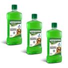 Kit com 3 Shampoo Antiparasitario Para Caes 500mL World Veterinaria