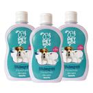 Kit com 3 Shampoo para Filhote de Cachorro Gatos 500ml Petside