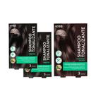 Kit com 3 Shampoos Tonalizantes Color Change 02 Preto + 01 Castanho Escuro - Kiss New York