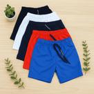 Kit com 3 Shortinhos Bebê Bermuda Tapa Fralda Infantil Dry Fit Secagem Rápida Ultra Leve