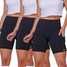 Kit com 3 Shorts Academia Corrida V1TTA Pocket com Bolso