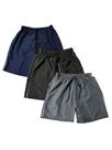 Kit Com 3 Shorts Tactel Infanto Juvenil Com Elást e Cordão