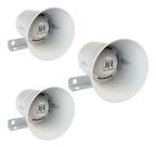 Kit Com 3 Sirene Jfl Alarmes Central Cerca Eletrica Sir-120
