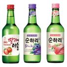 Kit com 3 Soju Bebida Coreana Blueberry, Morango e Pessêgo 360ml Kit com 3 Soju Bebida Coreana Blueberry, Morango e Pessêgo 360ml