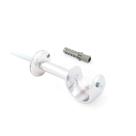 Kit Com 3 Suporte De Parede Longo Cromado Para Varão De 19mm Kit Com 3 Suporte De Parede Longo Cromado Para Varão De 19mm