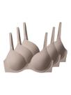 Kit com 3 Sutiãs com Aro e Bojo Liz 51809 Taça B Kit com 3 Sutiãs com Aro e Bojo Liz 51809 Taça B
