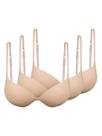 Kit com 3 Sutiãs com Aro e Bojo Push Up Hope 2384 Taça B