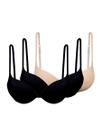 Kit com 3 Sutiãs com Aro e Bojo Push Up Hope 2384 Taça B Kit com 3 Sutiãs com Aro e Bojo Push Up Hope 2384 Taça B