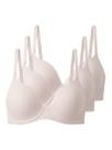 Kit com 3 Sutiãs com Aro e Bojo Push Up Liz 51805 Taça C