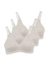 Kit com 3 Sutiãs sem Aro e sem Bojo Olimpo Demillus 61019 Kit com 3 Sutiãs sem Aro e sem Bojo Olimpo Demillus 61019