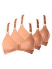 Kit com 3 Sutiãs Sustentação Olimpo Control G Demillus 61818 Taça B