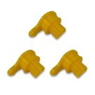 Kit com 3 tampas para conector de carregamento para OneWheel GT e GTS, TPU amarelo
