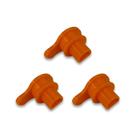 Kit com 3 tampas para conector de carregamento para OneWheel GT GTS, laranja, TPU