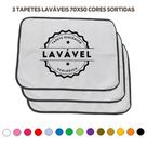 Kit com 3 Tapetes Adestradores de Alta Absorção 70x50 Sortidos - 200 Lavagens Vila Flor Kit com 3 Tapetes Adestradores de Alta Absorção 70x50 Sortidos - 200 Lavagens Vila Flor