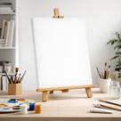 Kit com 3 Telas Para Pintura 40x50 cm em Algodão Cru Preparadas com Resina Acrílica e Chassi em Madeira, Ideais para Acrílica, Óleo e Estudos Artístic