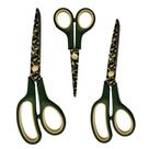 Kit Com 3 Tesouras Decoradas para Corte e Costura, Artesanato e Papelaria