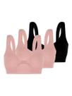 Kit com 3 Tops sem Aro e sem Bojo Loba 41300-001