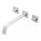 Kit com 3 Torneira Misturador para Banheiro de Parede com Válvula de Escoamento Virtus Roca