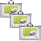 Kit com 3 Travesseiros Basic Bambu - Capa com Zíper