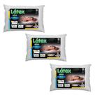 Kit com 3 Travesseiros Intermediario em Látex