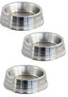 Kit com 3 Unidades Comedouro para Cães de Aluminio Pesado - Médio 1200ml