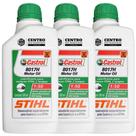 KIT Com 3 Unidades de Óleo 2 Tempos Castrol Stihl 500ml Ideal Para Manutenção de Máquinas 2 Tempos