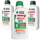 KIT Com 3 Unidades de Óleo 2 Tempos Castrol Stihl 8017H 500ml Alta Lubrificação e Poder Detergente