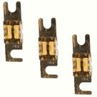 Kit Com 3 Unidades Do Fusível Midi Mini Faca Modelo Anl Ouro Banhado Distribuidor Material Reforçado Solar Faquinha