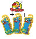 Kit com 3 Unidades Escova Dental Infantil Cerdas Macias com Capa Protetora Pica Pau