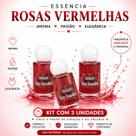 Kit com 3 Unidades Essência Rosas Vermelhas Amor Sedução Harmonização Espiritual Kit com 3 Unidades Essência Rosas Vermelhas Amor Sedução Harmonização Espiritual