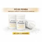 Kit com 3 Unidades Pó de Pemba Proteção Limpeza Espiritual Rituais