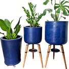 Kit Com 3 Vasos de Luxo Para Planta Decoração Apartamento Kit Com 3 Vasos de Luxo Para Planta Decoração Apartamento