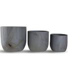 Kit com 3 Vasos Para Decoração Cachepot Linha Genebra