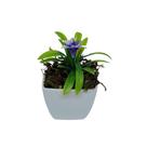 Kit com 3 vasos quadrados de hortênsias artificiais