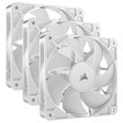 Kit com 3 Ventoinhas Corsair RS120, 120mm, PWM, Branco - CO-9050193-WW