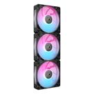 Kit com 3 Ventoinhas Corsair RX MAX RGB Series, iCUE LINK RX120 MAX RGB, 120mm, Preto - CO-9051034-WW