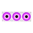 Kit Com 3 Ventoinhas Rise Mode Magneto Pro, 120mm, Led ARGB, Branco - RM-MAPRO-ARGB-W