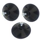 Kit com 3 Ventosas De Silicone 90mm Alta Fixação 9cm com Parafuso E Porca