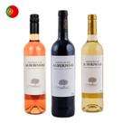 Kit com 3 - Vinhos Alentejo Herdade das Albernoas: Branco, Rosé e Tinto