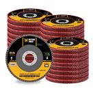 Kit com 30 Discos Flap Grão 100 Aço Cônico 4.1 2 FSTC09