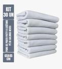 Kit com 30 - Pano De Prato Liso - Branco - Neves Patty - Cozinha - Pintar E Bordar - 65x45cm Kit com 30 - Pano De Prato Liso - Branco - Neves Patty - Cozinha - Pintar E Bordar - 65x45cm