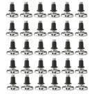 Kit com 30 Sapata Pé Nivelador Base 32mm Zincado