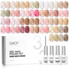 Kit com 33 Esmaltes em Gel GAOY Jelly Sheer Pink - Inclui Top Coat