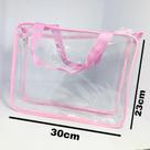 Kit com 33 necessaire transparente 30x23