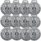 Kit com 36 Medalhas Rema Honra Ao Mérito 40mm Com Fita Cor Prata 4440 Kit com 36 Medalhas Rema Honra Ao Mérito 40mm Com Fita Cor Prata 4440