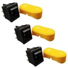 Kit com 3un Botão Interruptor com Tecla DOBB para Aspirador de Pó Electrolux GT12i e GT20i A23945401