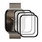 Kit com 3uni película tela para Apple Watch Série 10 42mm