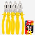 Kit Com 4 Alicates Universais 8 Isolado 1000v